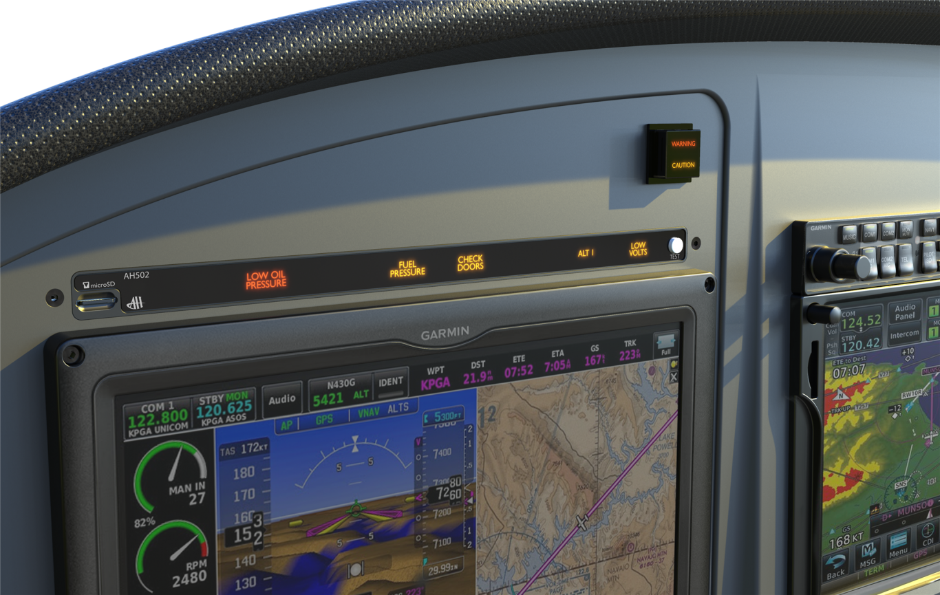 AH502SD Programmable annunciator Aero Safety Systems